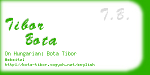 tibor bota business card